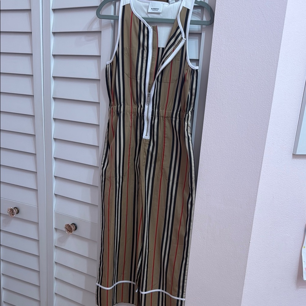 Striped Sleeveless Jumpsuit
